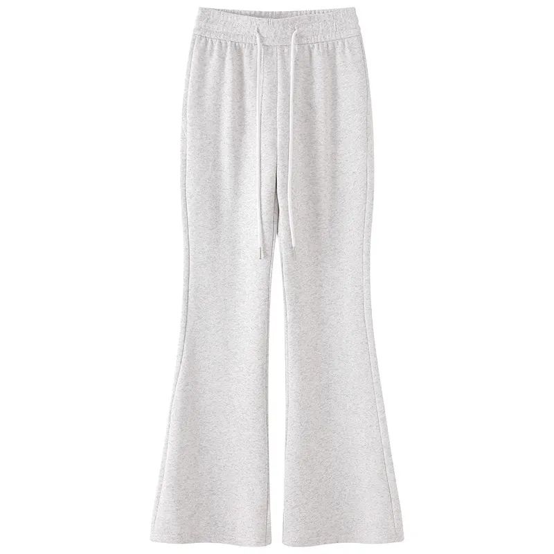 

Прямые костюмы с высокой талией, брюки, женские однотонные офисные женские широкие брюки, женские свободные длинные брюки, женские брюки L белый