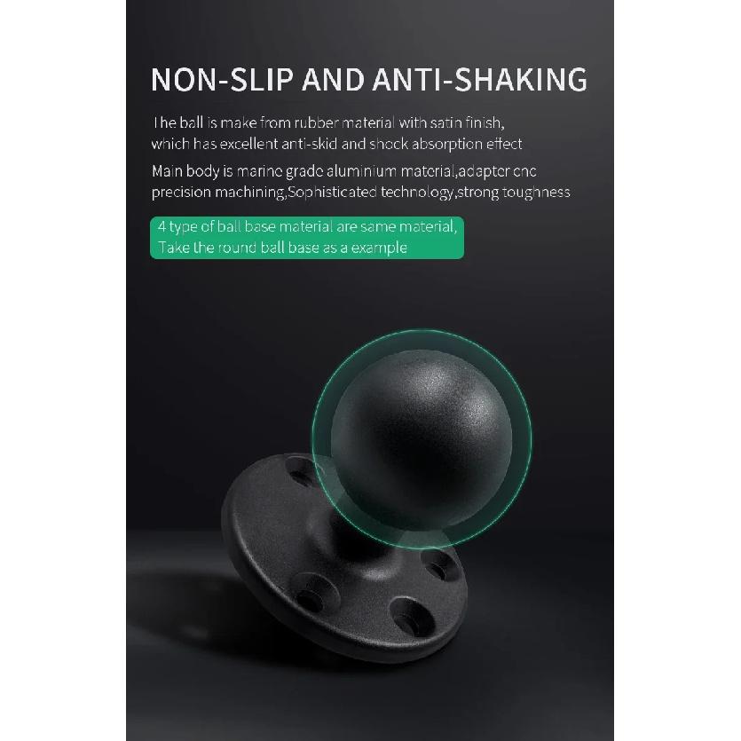 VIN Mount 2.25' Fishfinder Mount with D Size VESA75x75 Base and Short Arm Mount for Ram Mount