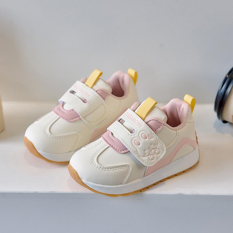 Children's velvet sports shoes boys and girls board shoes 2025 winter soft-soled thermal functional shoes baby non-slip toddler shoes