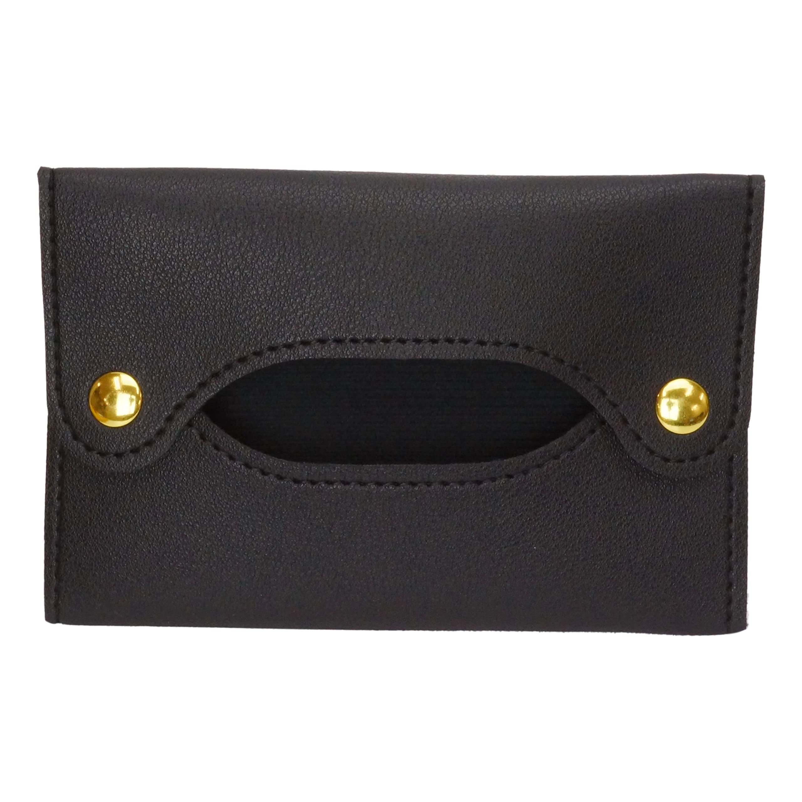 

prendre Tissue Pocket Tissue Tissue Pocket Tissue PU Easy to Carry Case, Cover, Pouch, Case, Leather, Stylish, Cute, (Black) PR-POCKCOVER-BK чорний