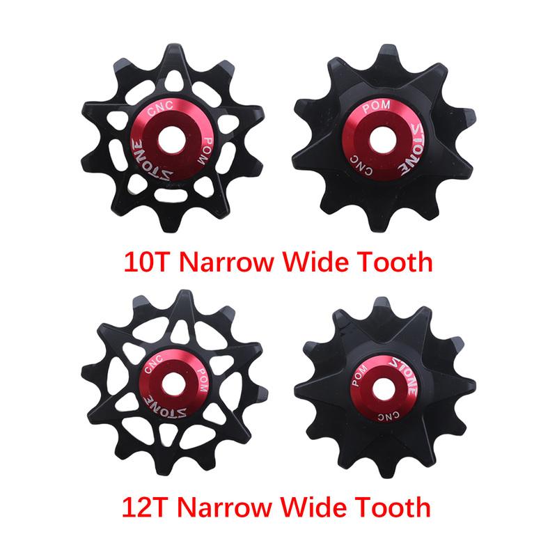 Stone Narrow Wide 12s Pulley Wheel Gear Guide Roller Jockey 10t 12t 14t 16t High Strength Resin Smooth Bearing Solid Aero DJC