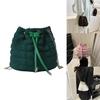Chic Canvas Bucket Bag For Women Trendy Summer Shoulder Bag With Chain Strap