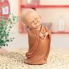 Resin Cute little monk statue Modern art sculpture Chinese Buddha statue Home living room, room decoration characteristic crafts