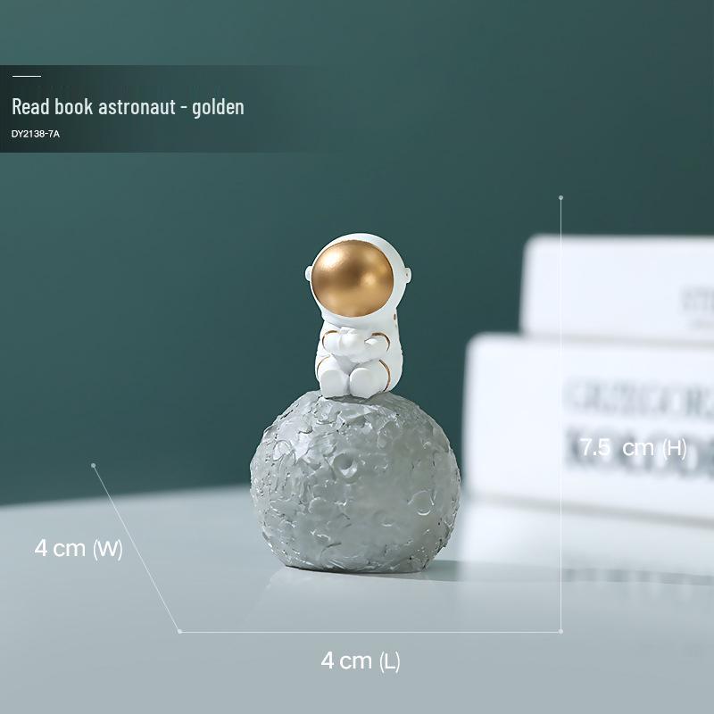 Astronaut Phone Holder, Pen Holder, and Tissue Box for Living Room Resin Ornaments.