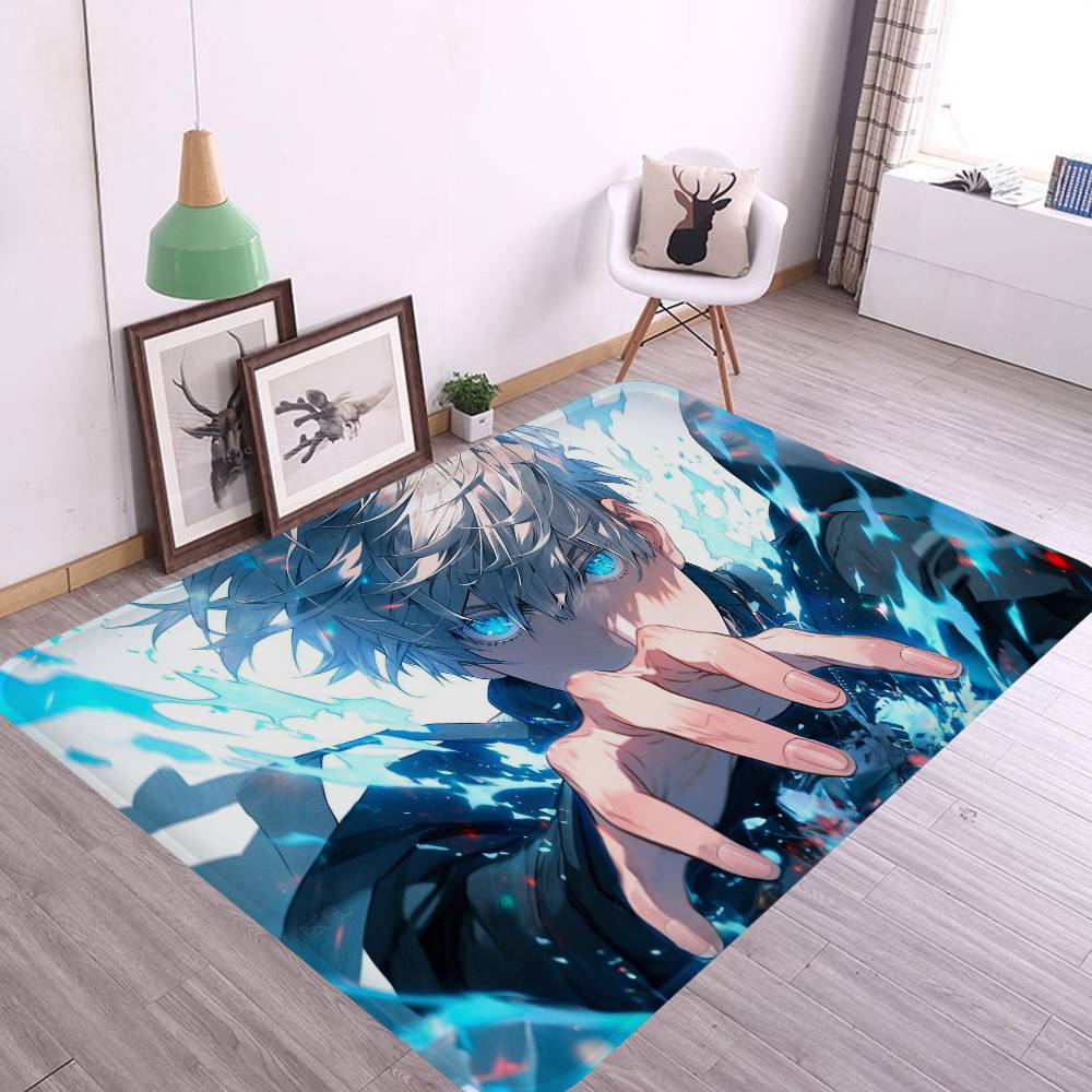 Popular Anime J-jujutsu K-kaisen Gojo Satoru Bathroom Mat Non-Slip Laundry Room Mat Laundry Decor Balcony Child Living