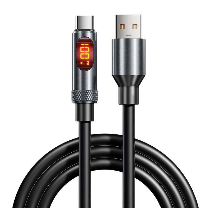 240W Super Fast Charging Type-C Cable with Smart Digital Display for Apple, Huawei, Honor