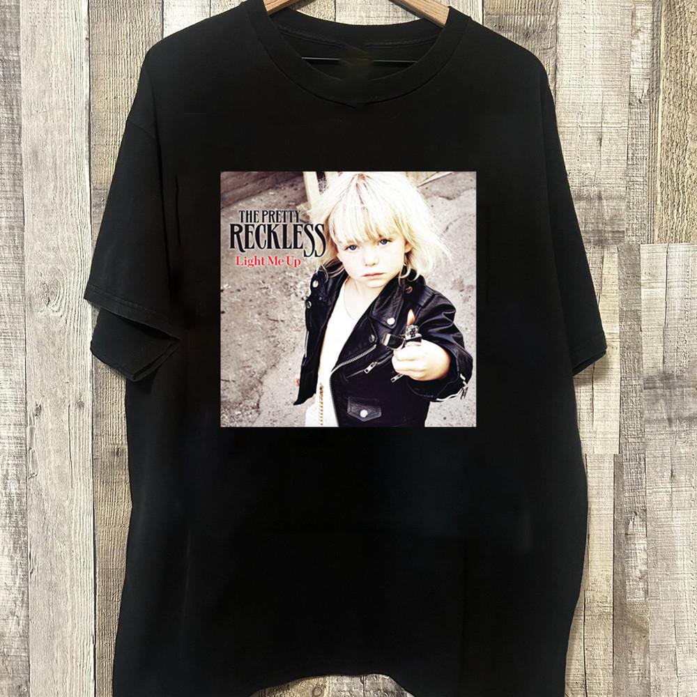 Light Me Up Album by The Pretty Reckless Black Cotton Shirt S-5XL H106 Unisex T-Shirt XXL