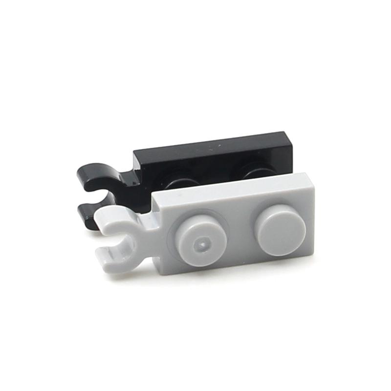 Rainbow Pig MOC Parts 78256 Plate, Modified 1 x 2 with Clip Compatible Building Blocks Particle DIY Assmble Kids Tech Toys Gift