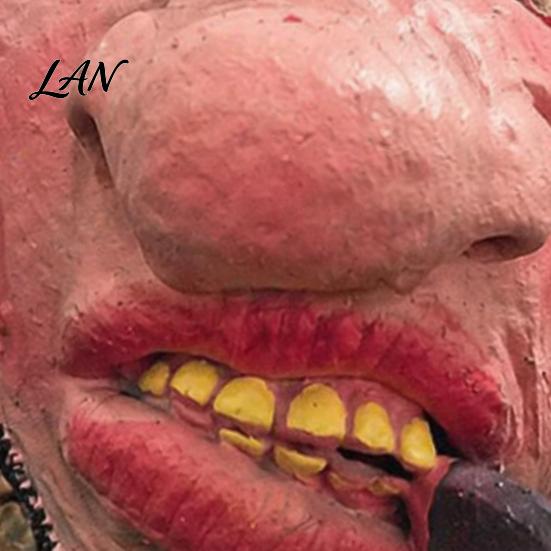 Funny Character Masque for Adults Latex Halloween Half Face Adults, Scary Horror Party Humorous Photo Booth Props with Elastic Strap Cosplay, Carnival