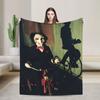 Saw Jigsaw Horrorfilm Mode Decke Fleece Herbst Winter Halloween Gothic Atmungsaktive Dünne Überwurf Mode Decke für Schlafzimmer