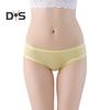 Sexy Transparent Mesh Briefs See Through Solid Color Ultra Thin Low Rise Panties Breathable Girls Underpants Daily Wear