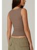 2025 European & American Women's Square Neck Slim Sleeveless Fashion Vest