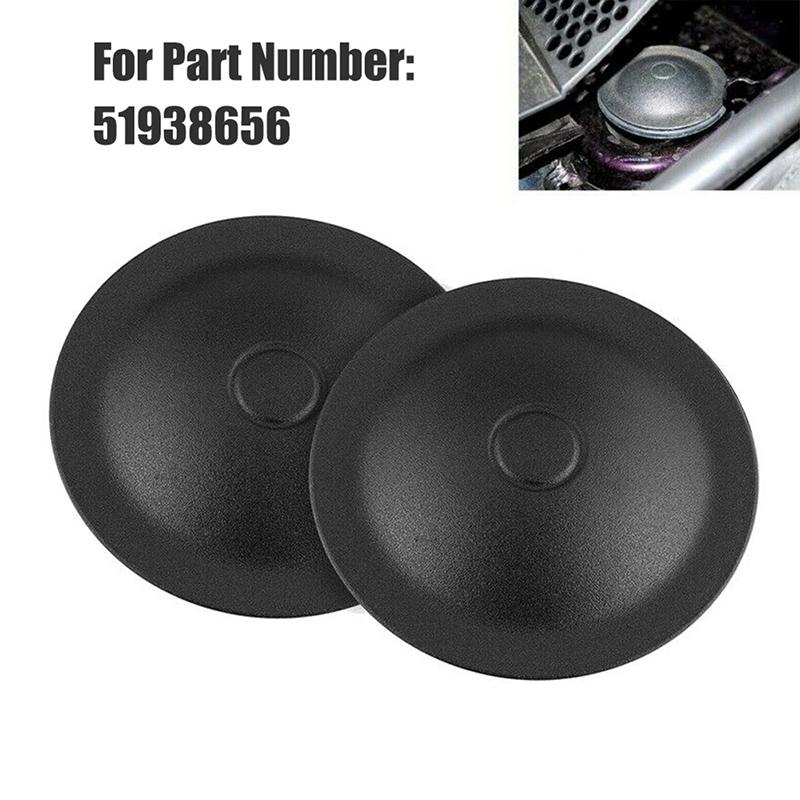2PCS Front Shock Absorber Top Strut Mount Cover Caps 51938656 for Fiat 500 Abarth for Ford KA Suspension Nut Waterproof