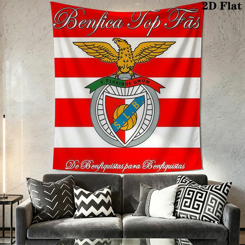Benfica LOGO Wall Hanging Printed Fabric Blanket Decorative Tapestries for Bedroom Living Room Home Decor