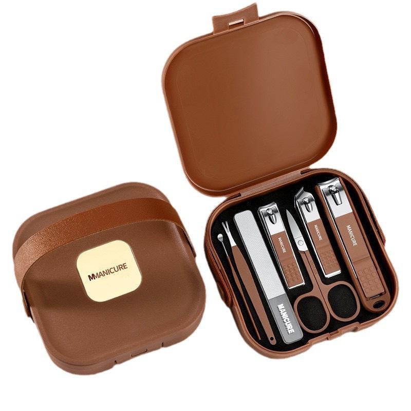 Stainless Steel Anti-Splash Nail Clipper Set - Portable Home Manicure Kit
