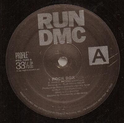 12inch Record RUN-DMC - Rock Box PRO70450 Profile Records 1995 US Rap & Hip-Hop/R&B Used