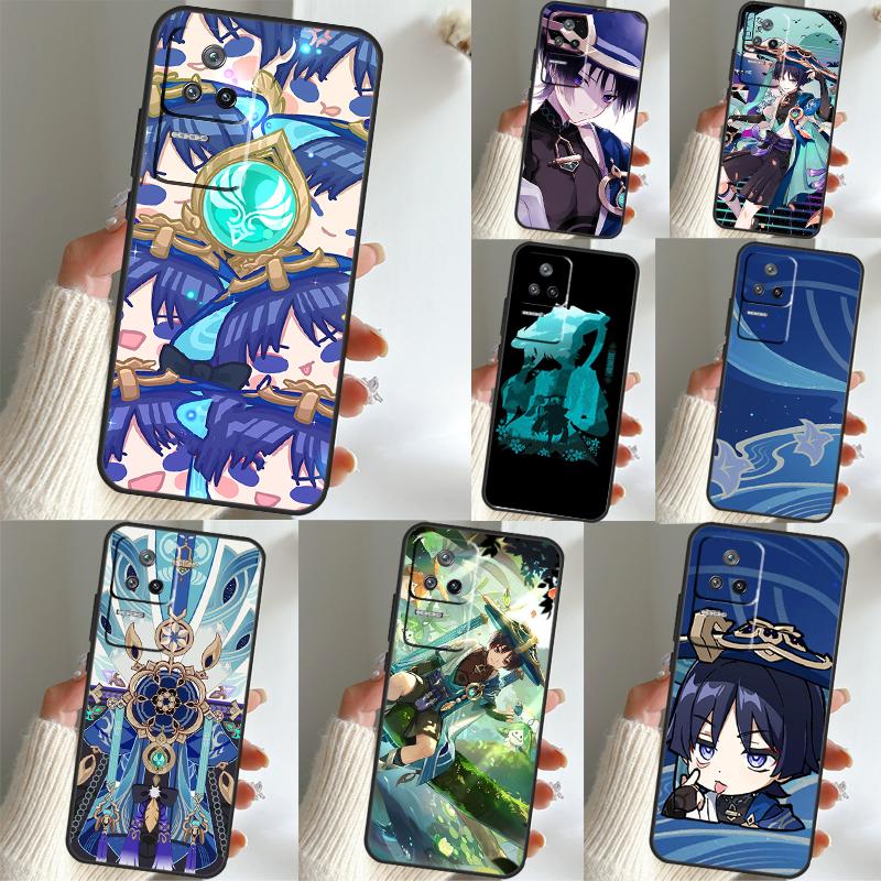 Genshin Impact Wanderer For POCO F5 X5 Pro X3 Pro M4 M5s F3 X4 F4 GT Funda For Xiaomi 11T 12T 13 Pro 11 12 Lite Case