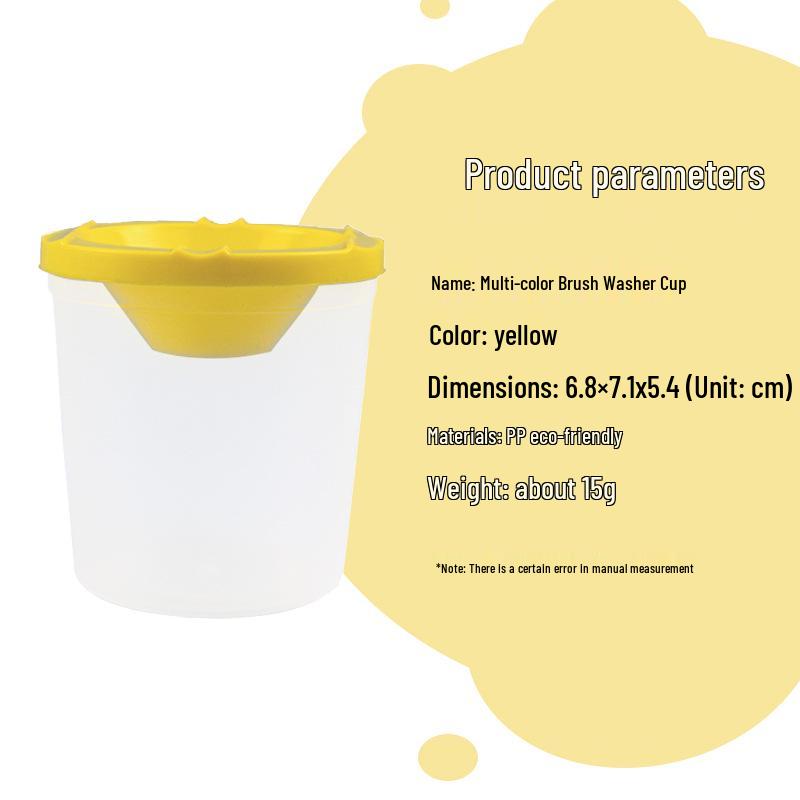 Pigment & Brush Washing Cups: Multi-functional Plastic for Kids' Painting Easel Accessories