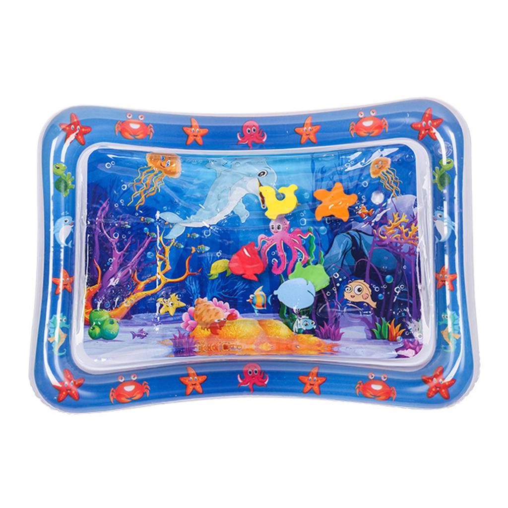 Sea Animal Printed Inflated Water Patting Mat Interactive Water Play Mat For Outdoor Play