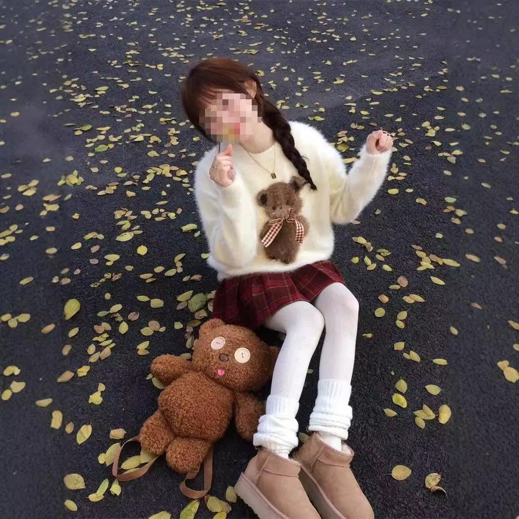 Autumn Winter Womenswear Niche Fall Loose Sweater Knit Lazy Style Fashion Premium Crochet