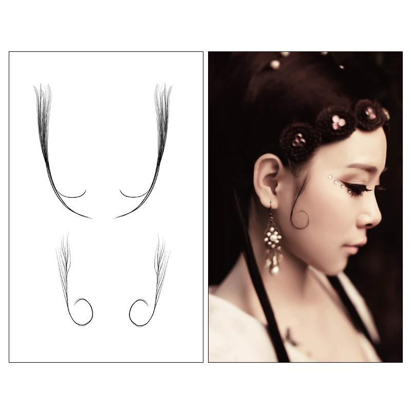 Bangs Sticker Eyebrow Sticker Hair Sticker Hairline Wig Tattoo Sticker Hair Edge Tattoo
