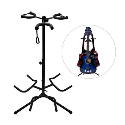 Supporto per chitarra multiplo regolabile 3 supporti Staffa per treppiede da pavimento per strumenti a corda per acustica