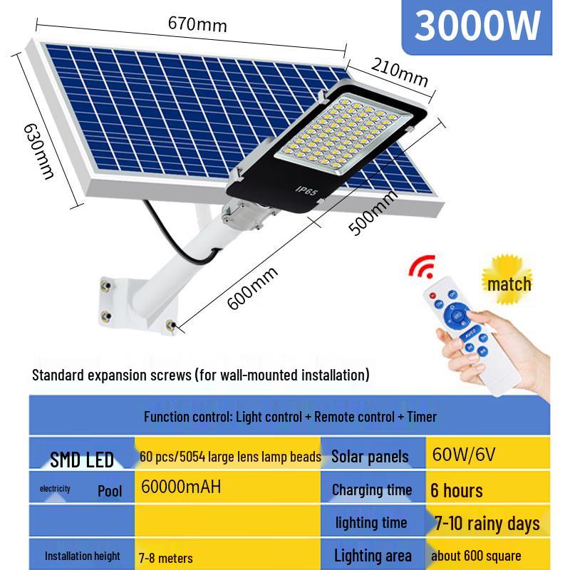 JUN YONG LIGHTING Outdoor Solar Street Light