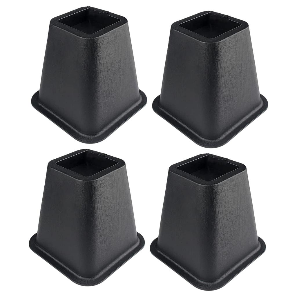 Pack of 4 Multipurpose 6Inch Bed Risers Furniture Lift Support Convenient Accessory for Sofa Table Chair Desk Use