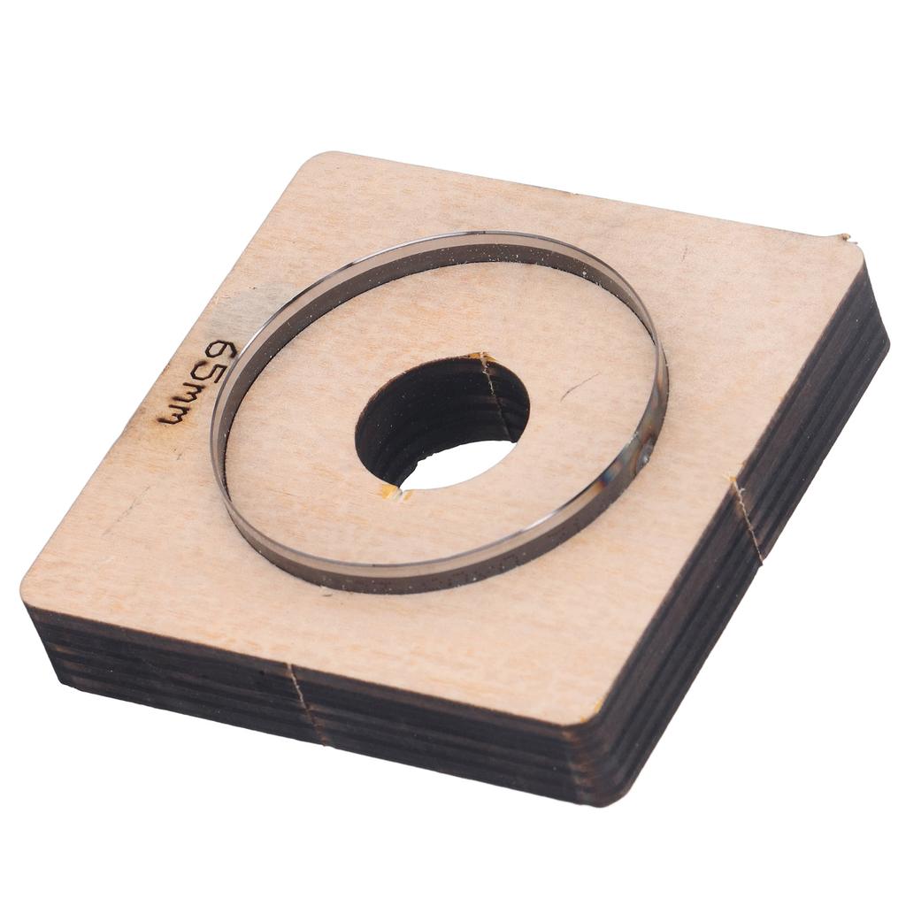 65mm Diameter Circular Cutting Mold Round Ring Metal Punching Cutter Mold with Wood Board