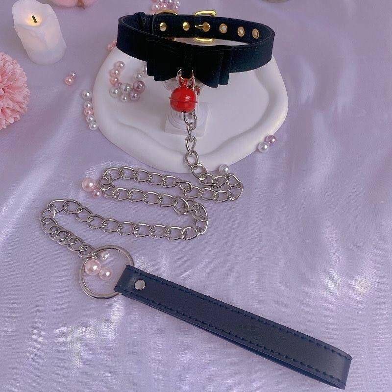 Unisex Leather Punk Chain Choker Necklace: Edgy, High-End Design