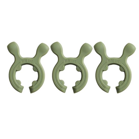 3 Stück Silikon Topfgriff Hitzebeständig Spatelhalter Rutschfest Utensilienklemme Anti-Überkochen Überlauf Dampföffnung Küchenorganisator Kochzubehör