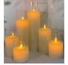 Remote-Controlled LED Glass Candle Lamp with Flickering Flame - Ideal for Romantic Home Decor and Weddings