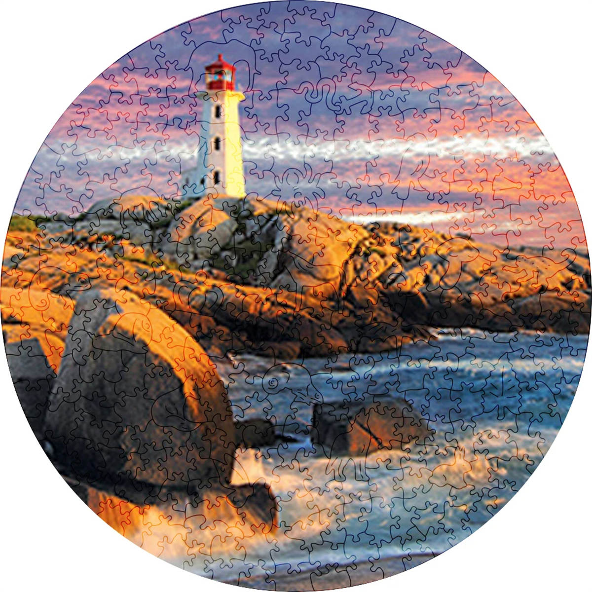 

Round Draw One-Of-A-Kind Wooden Puzzles designed for Instructive Playthings Adults Puzzles Games Wooden Jigsaw Home Decor Crafts Present -A8400