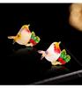 Cute Colorful Little Bird Animal Brooch Pin Badge Corsage Coat Accessories Christmas Gift
