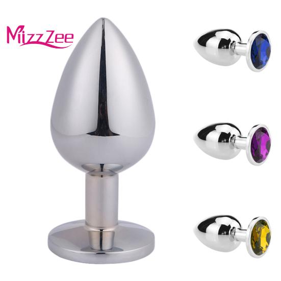 Mizz Zee Faux Penis Dildo Diamond Anal Plug Couple Vagina Massage Masturbation Sex