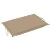 Folding Sun Lounger with Cushion Solid Acacia Wood