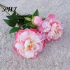 Artificial Flower 1Pc Realistic Easy Care 2-head No Fade Peony Fake for Wedding Faux