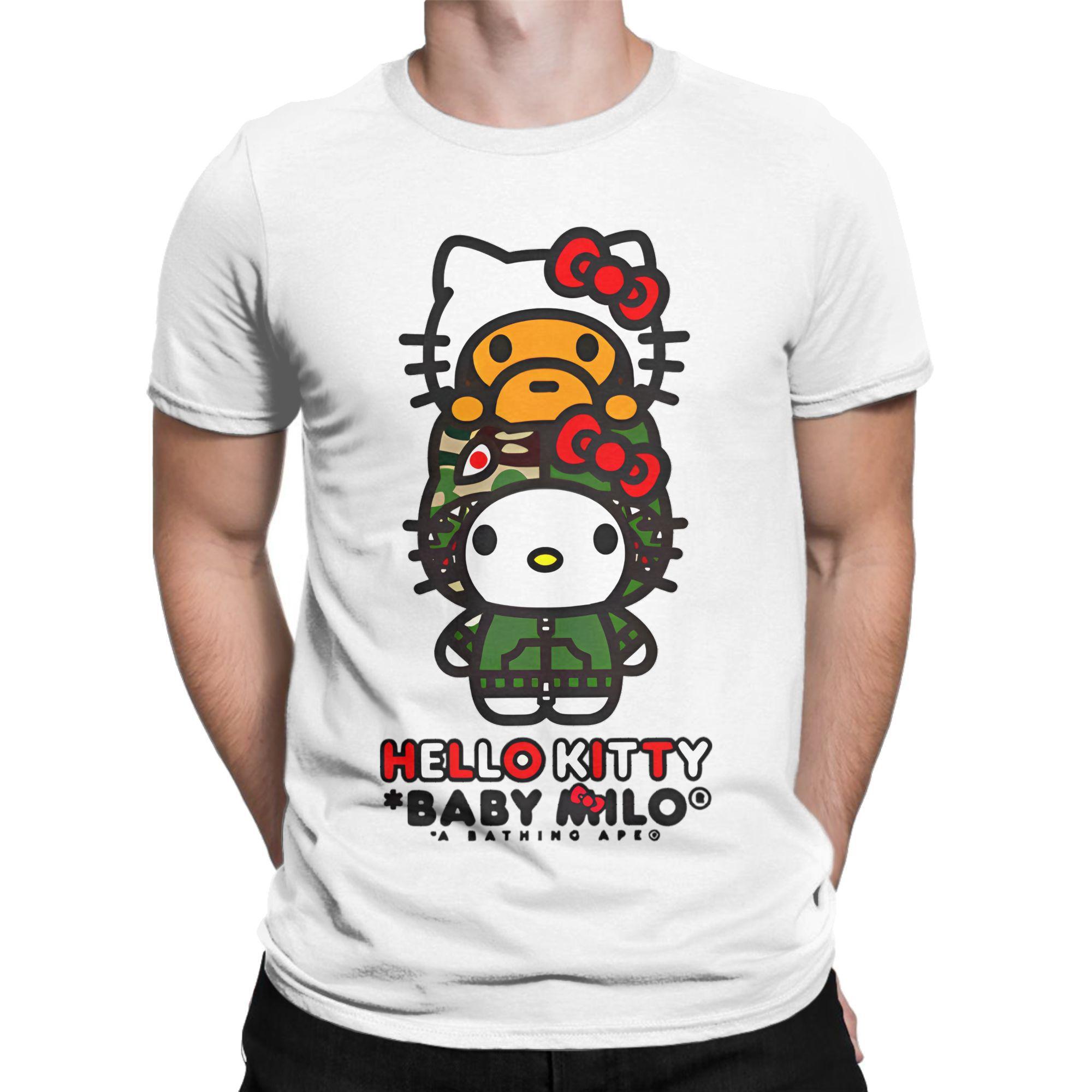 

HelloKitty Classic INS Alphabet 3D Print Loose Couple Short-sleeved Quick-dry T-shirt for Both Men and Women 4XL