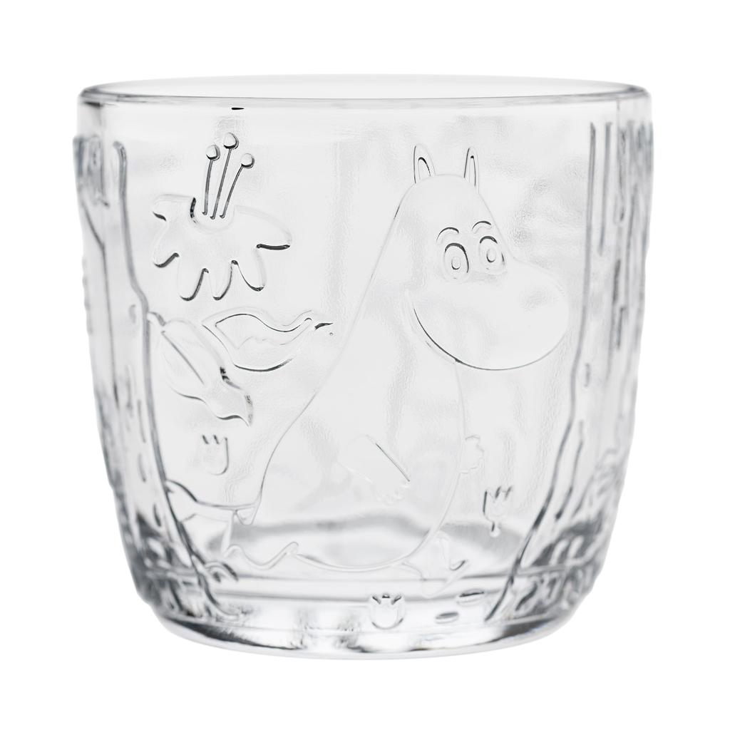 Imported Moomin by Glassware Collection Tumbler Cup 280ml Pair Set Clear Moomin Tableware Arabia 1070867 [Regular Goods] (Moomin ARABIA) Approx. (2