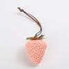 Waterproof Versatile Bag Charm 3D Red Resin Fruit Pendant Keychain Strawberry Key Ring  Friends