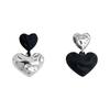 Asymmetrical Heart Stud Earrings: New 2025 Trend with Cold, Versatile Style
