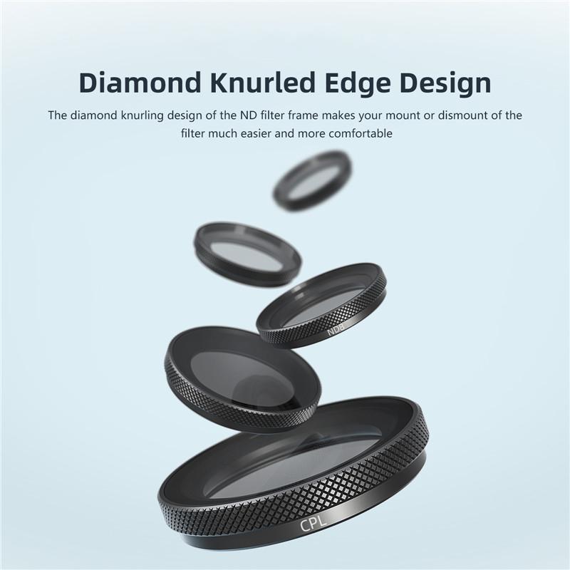 CPL ND8 ND16 ND32 Lens Filter Set for Insta360 GO 3S ND CPL Lens Action Camera Filter Kits Accessories