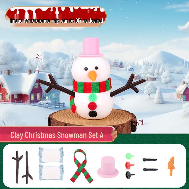 

Набор для лепки снеговика своими руками: Легкий материал для изготовления мини-елочных украшений