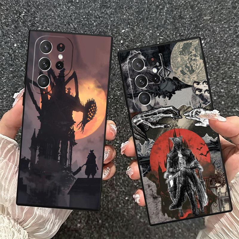 B-Bloodborne Game Soft Phone Case for Samsung Galaxy S26 S25 Edge S24 Ultra S23 Plus S22 S21 FE S20 Black Cover Back Shell