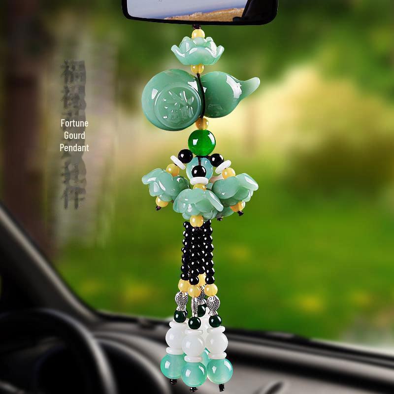 Ozdoby na lusterko wsteczne samochodu: Wisiorki Jade Pixiu dla kobiet i mężczyzn