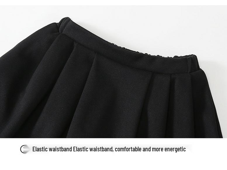 Autumn 2025 Girl's Casual Parent-Child Three-Piece Set: Vest, Base Shirt, Skirt