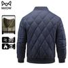 MIIOW Men's Baseball Collar Padded Jacket