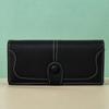 Women's Frosted PU Long Wallet Clutch - Large Capacity, Multi-purpose Card Holder