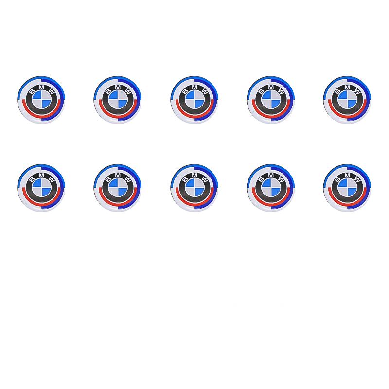 11mm 14mm Znak na dálkovém ovladači klíče od auta Pro BMW E46 E90 F10 Samolepka Logo Náhradní F30 G20 X1 X3 X5 M Performance 50. výročí