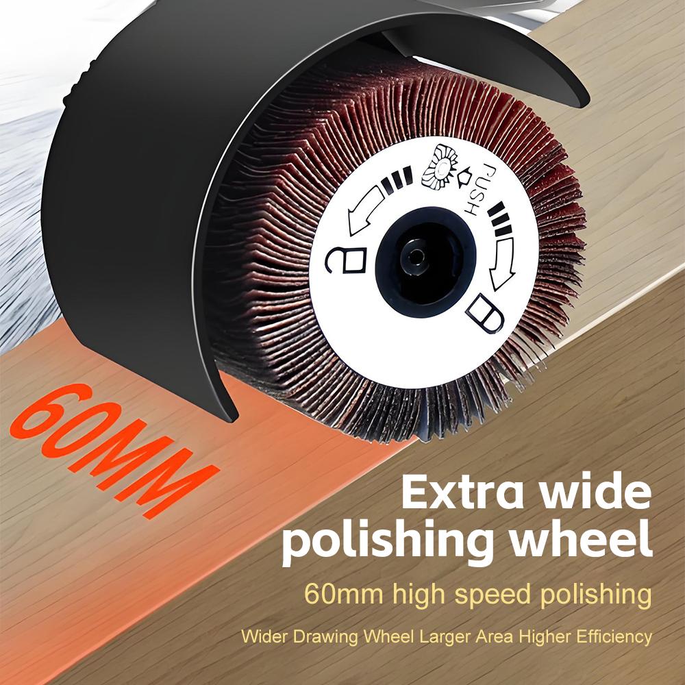 220V Electric Drawing Machine Portable Stainless Steel Drawing Machine Belt Sander Polishing Drawing Machine for Flat Metal Wood